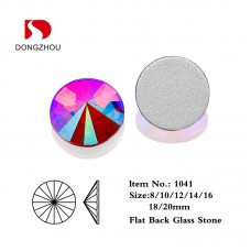 DZ 1041 round flat back glass stones DZ 1041 round flat back glass stones